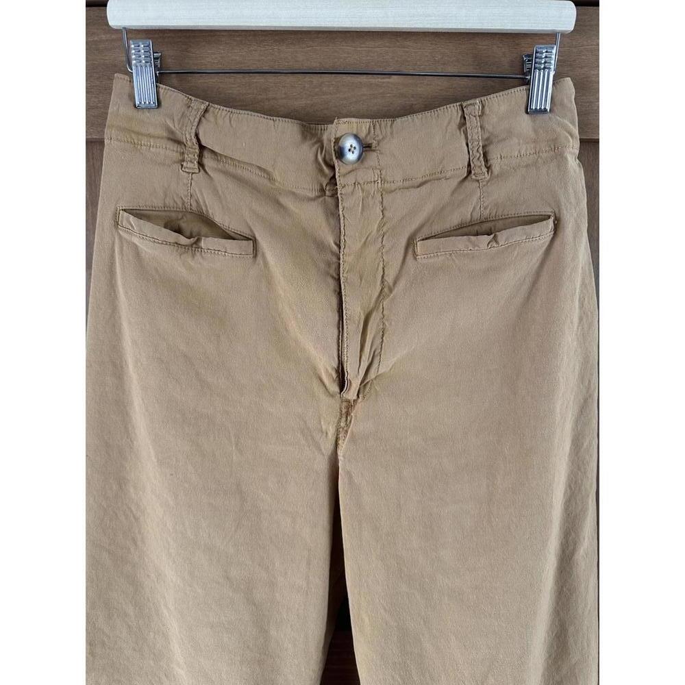 Anthropologie Maeve The Colette Linen Blend Full Length Wide-Leg Pants Size 32 - Picture 2 of 12